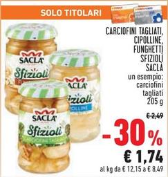 Offerta per Saclà - Carciofini Tagliati, Cipolline, Funghetti Sfizioli a 1,74€ in Conad City