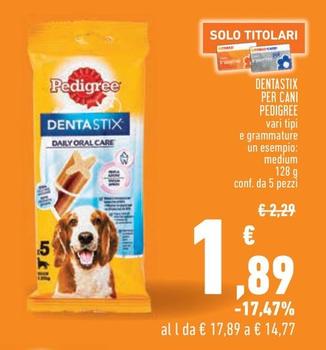Offerta per Pedigree - Dentastix Per Cani a 1,89€ in Conad City