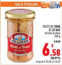 Offerta per Asdomar - Filetti Di Tonno a 6,58€ in Conad City