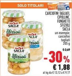 Offerta per Saclà - Carciofini Tagliati, Cipolline, Funghetti Sfizioli a 1,88€ in Conad City