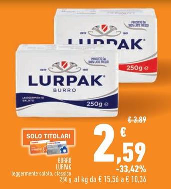 Offerta per Lurpak - Burro a 2,59€ in Conad City