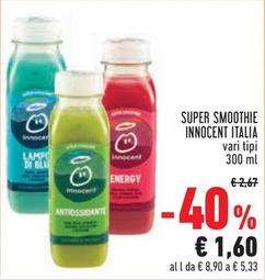 Offerta per Innocent - Super Smoothie Italia a 1,6€ in Conad City