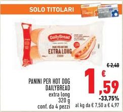 Offerta per Daily Bread - Panini Per Hot Dog a 1,59€ in Conad City
