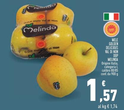 Offerta per Melinda - Mele Golden Delicious Val Di Non DOP a 1,57€ in Conad City