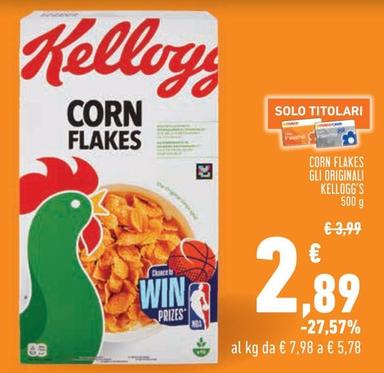 Offerta per Kelloggs - Corn Flakes Gli Originali a 2,89€ in Conad City