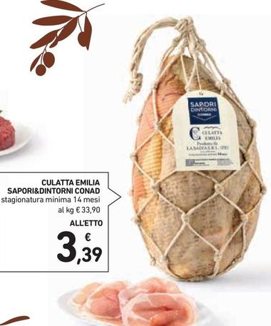 Offerta per Conad - Sapori&Dintorni Culatta Emilia a 3,39€ in Conad Superstore