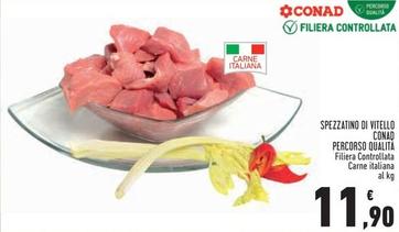 Offerta per  Conad - Spezzatino Di Vitello Percorso Qualità  a 11,9€ in Conad Superstore