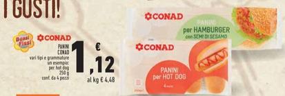 Offerta per  Conad - Panini  a 1,12€ in Conad Superstore