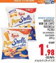 Offerta per Pizzoli - Barchette, Wow Che Chips! Patasnella a 1,98€ in Conad Superstore