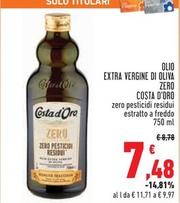 Offerta per Costa D'Oro - Olio Extra Vergine Di Oliva Zero a 7,48€ in Conad Superstore