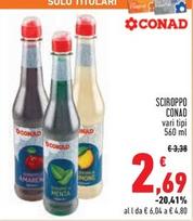 Offerta per  Conad - Sciroppo  a 2,69€ in Conad Superstore