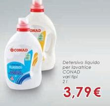 Offerta per  Conad - Detersivo Liquido Per Lavairice  a 3,79€ in Conad Superstore