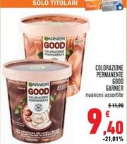 Offerta per Garnier - Colorazione Permanente Good a 9,4€ in Conad Superstore