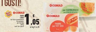 Offerta per  Conad - Panini  a 1,05€ in Conad Superstore