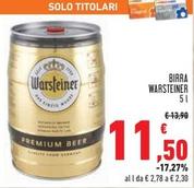 Offerta per Warsteiner - Birra a 11,5€ in Conad Superstore