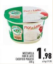 Offerta per Caseificio Pugliese - Mozzarella Fior Di Latte a 1,98€ in Conad Superstore