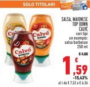 Offerta per Calvè - Salsa, Maionese Top Down a 1,59€ in Conad Superstore