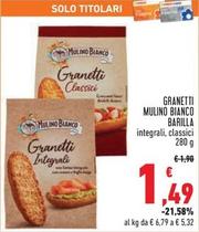 Offerta per Barilla - Granetti Mulino Blanco a 1,49€ in Conad Superstore