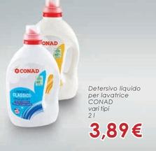 Offerta per Conad - Detersivo Liquido Per Lavatrice a 3,89€ in Conad Superstore