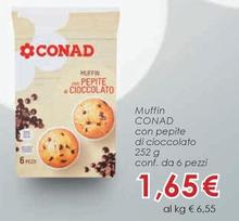 Offerta per Conad - Muffin Con Pepite Di Cioccolato a 1,65€ in Conad Superstore