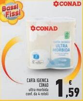 Offerta per Carta igienica a 1,59€ in Conad Superstore
