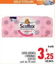 Offerta per Scottex - Carta Igienica L'Originale a 3,25€ in Conad Superstore