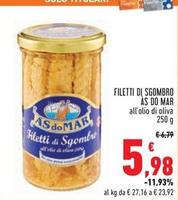 Offerta per Asdomar - Filetti Di Sgombro a 5,98€ in Conad Superstore