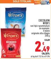Offerta per Witor's - Cioccolatini a 2,49€ in Conad Superstore