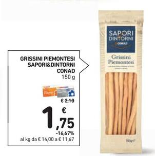 Offerta per Conad - Sapori&Dintorni Grissini Piemontesi a 1,75€ in Conad Superstore