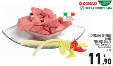 Offerta per  Conad - Spezzatino Di Vitello Percorso Qualità  a 11,9€ in Conad Superstore