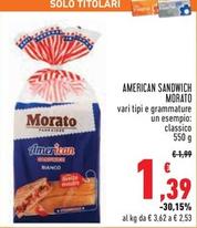 Offerta per Morato - American Sandwich a 1,39€ in Conad Superstore