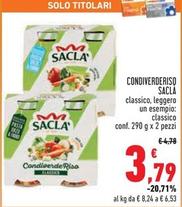 Offerta per Saclà - Condiverderiso a 3,79€ in Conad Superstore
