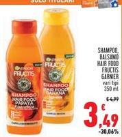 Offerta per Garnier - Shampoo, Balsamo Hair Food Fructis a 3,49€ in Conad Superstore