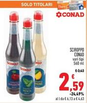 Offerta per  Conad - Sciroppo  a 2,59€ in Conad Superstore