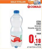 Offerta per  Conad - Acqua  a 0,18€ in Conad Superstore