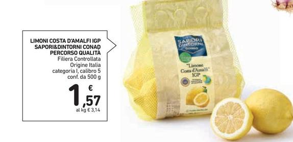 Offerta per Conad - Limoni Costa D'Amalfi IGP Sapori&Dintorni Percorso Qualità a 1,57€ in Conad Superstore