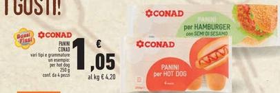 Offerta per  Conad - Panini  a 1,05€ in Conad Superstore