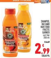 Offerta per Garnier - Shampoo, Balsamo Hair Food Fructis a 2,99€ in Conad Superstore