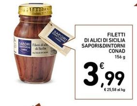 Offerta per Sapori&Dintorni - Filetti Di Alici Di Sicilia a 3,99€ in Conad Superstore