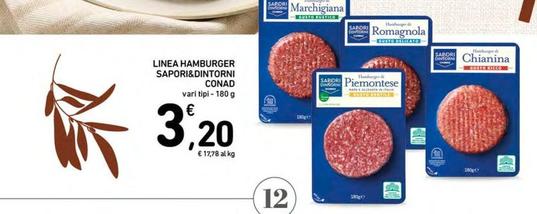 Offerta per Conad - Linea Hamburger Sapori&Dintorni a 3,2€ in Spazio Conad