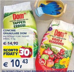 Offerta per Dom - Concime Granulare  a 10,43€ in Esselunga
