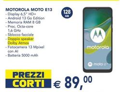 Offerta per Motorola - Moto E13 a 89€ in Esselunga