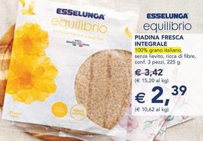 Offerta per Piadina Fresca Integrale a 2,39€ in Esselunga