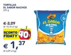 Offerta per El Sabor - Tortillas Nachos a 1,37€ in Esselunga