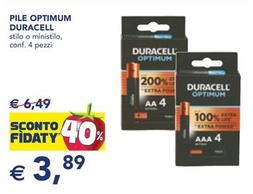 Offerta per Duracell - Pile Optimum a 3,89€ in Esselunga