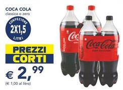 Offerta per Coca cola zero a 2,99€ in Esselunga