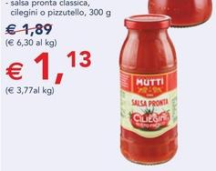 Offerta per Mutti - Salsa Pronta Classica a 1,13€ in Esselunga