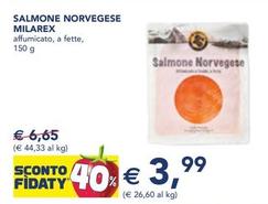 Offerta per Salmone Norvegese Milarex a 3,99€ in Esselunga