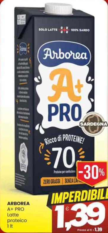 Offerta per Arborea - A+ PRO Latte Proteico a 1,39€ in Vicino a Te