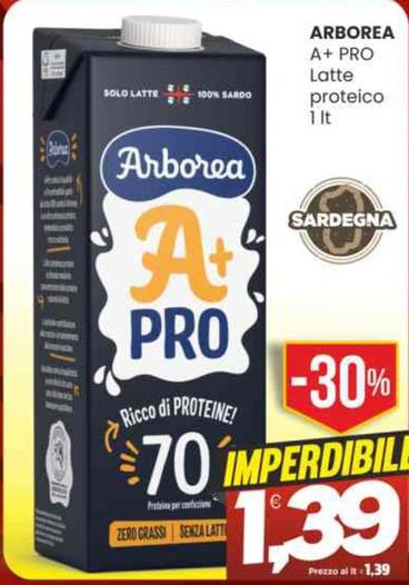Offerta per Arborea - A+ Pro Latte Proteico a 1,39€ in Vicino a Te